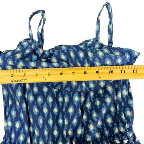 Boden Little Girl Jumper Blue Print Summer Straps Preppy Fun Cutie 9-10 yrs - Picture 7 of 9